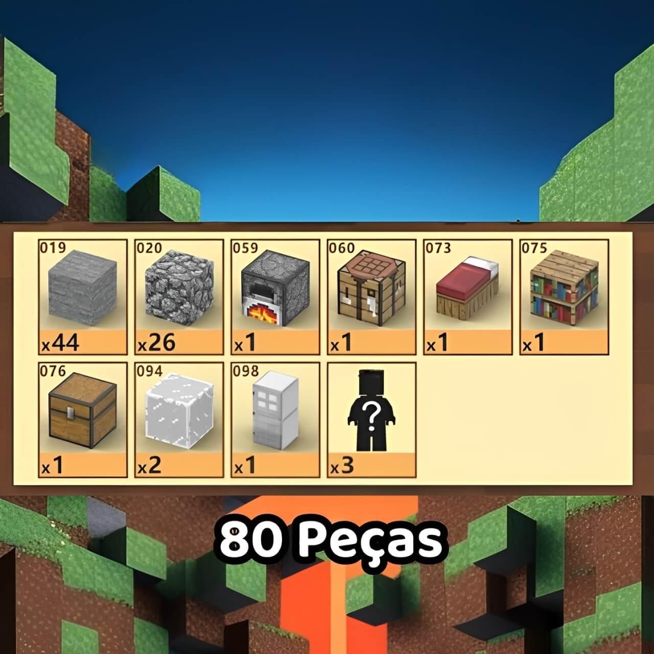 Blocos Magneticos Minecraft - Abrigo Seguro - Buumbaa