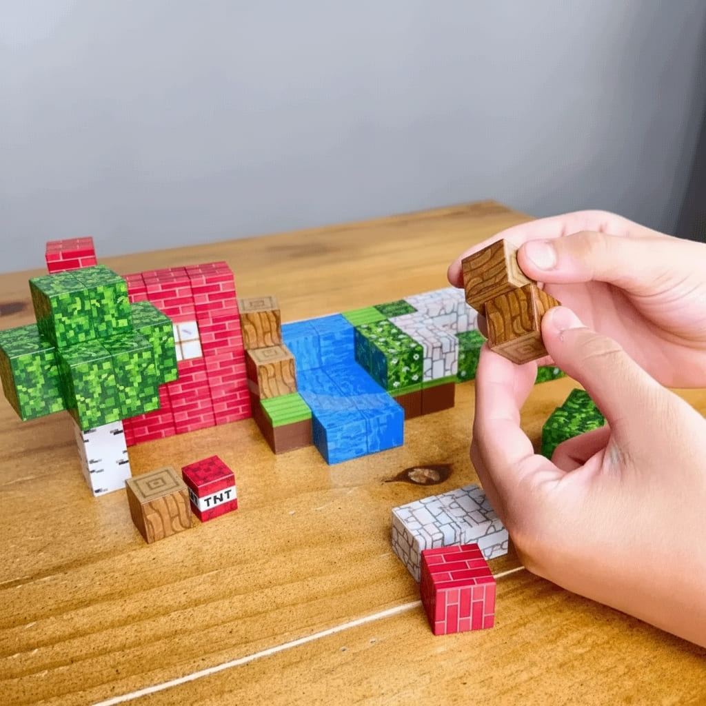 Blocos Magneticos Minecraft - Aldeia Costeira Buumbaa