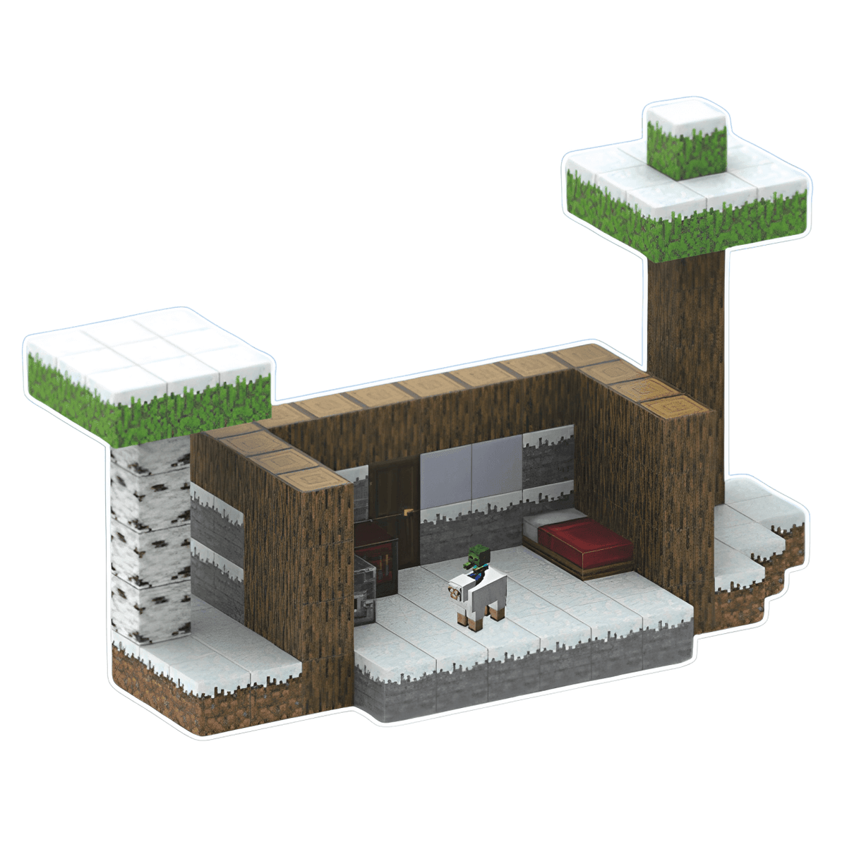 Blocos Magnéticos Minecraft - Refúgio de Inverno - Buumbaa