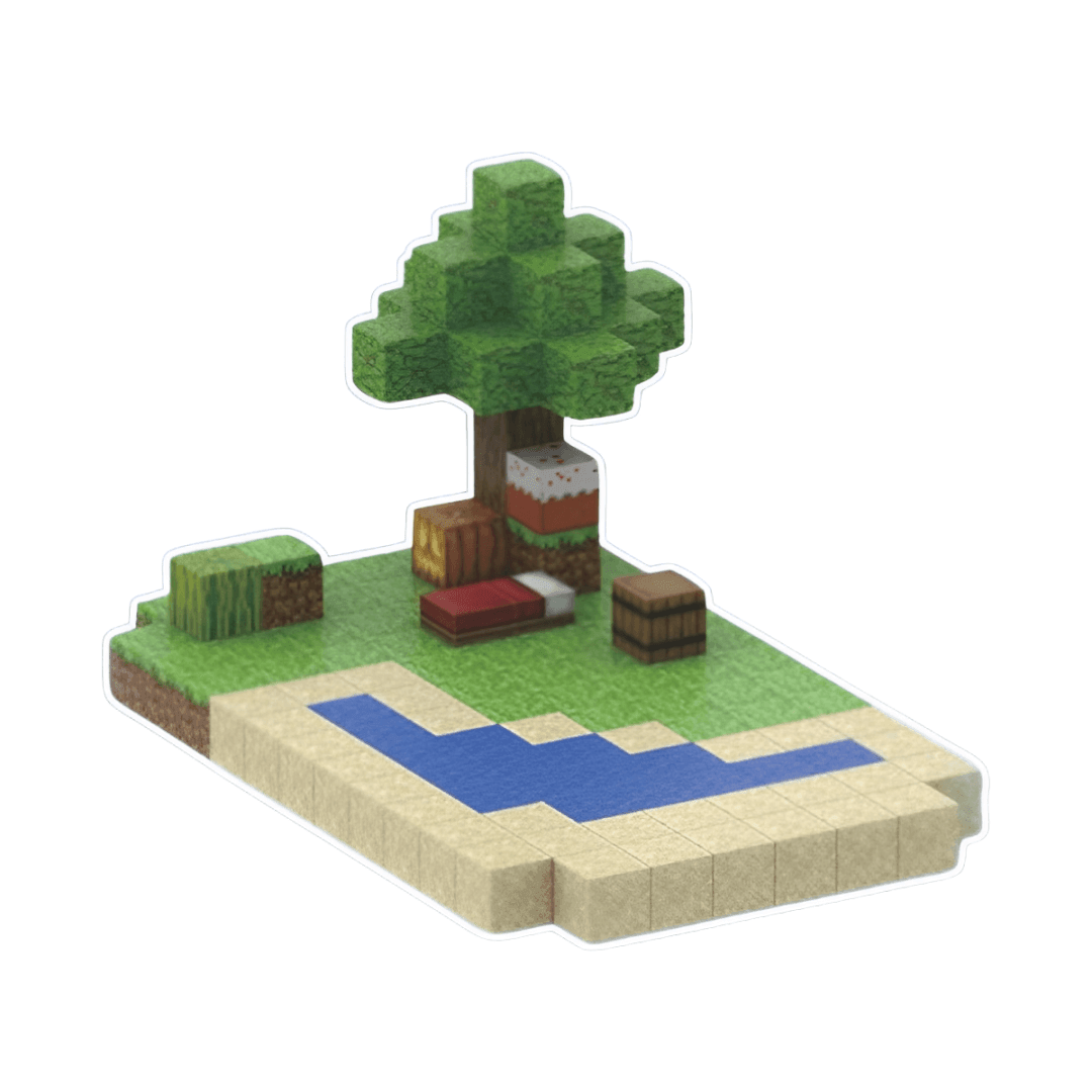 Blocos Magnéticos Minecraft - Oasis Sereno - Buumbaa