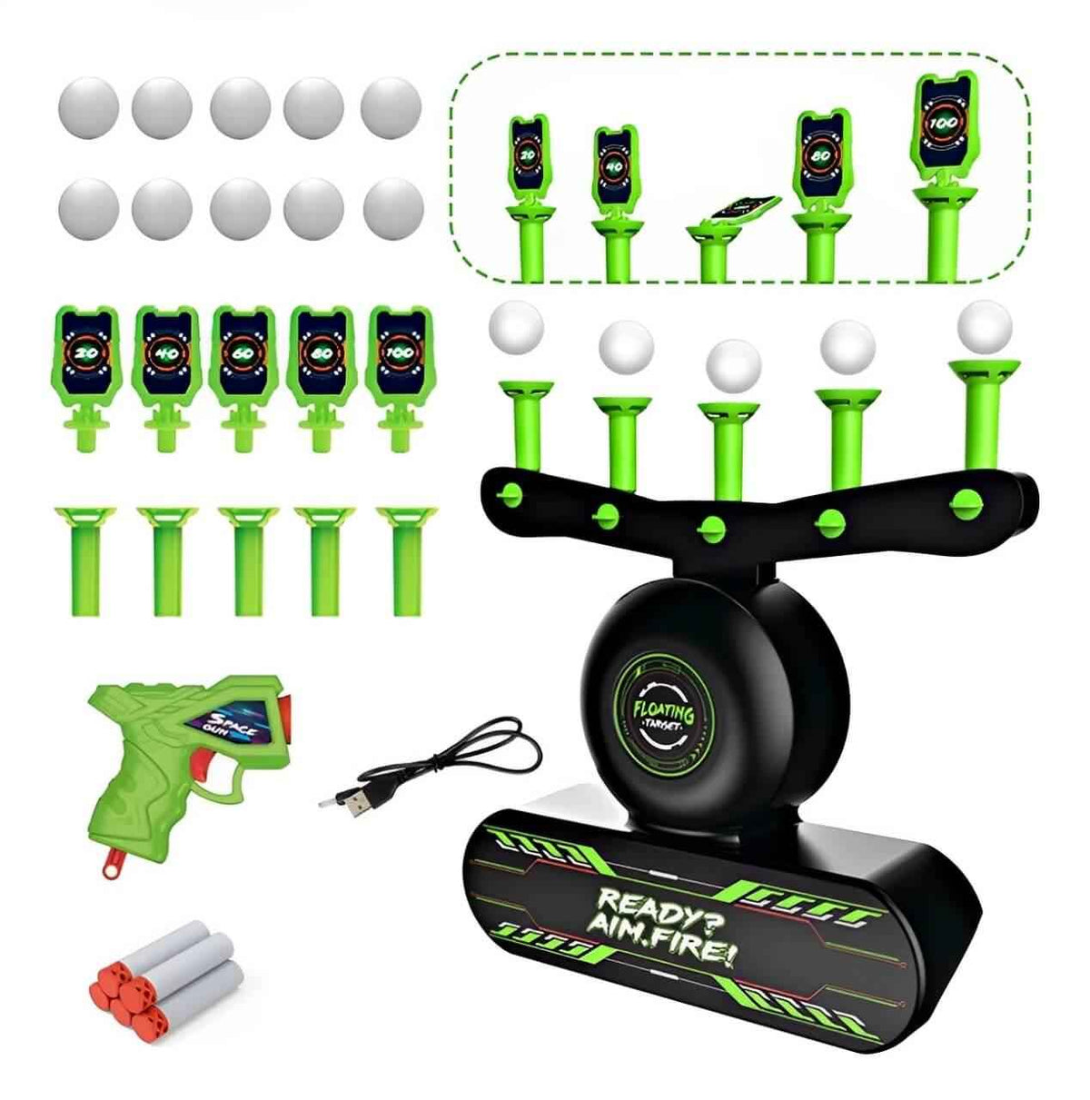 NightStrike BuumBaa® – Tiro ao Alvo Flutuante Brilha no Escuro