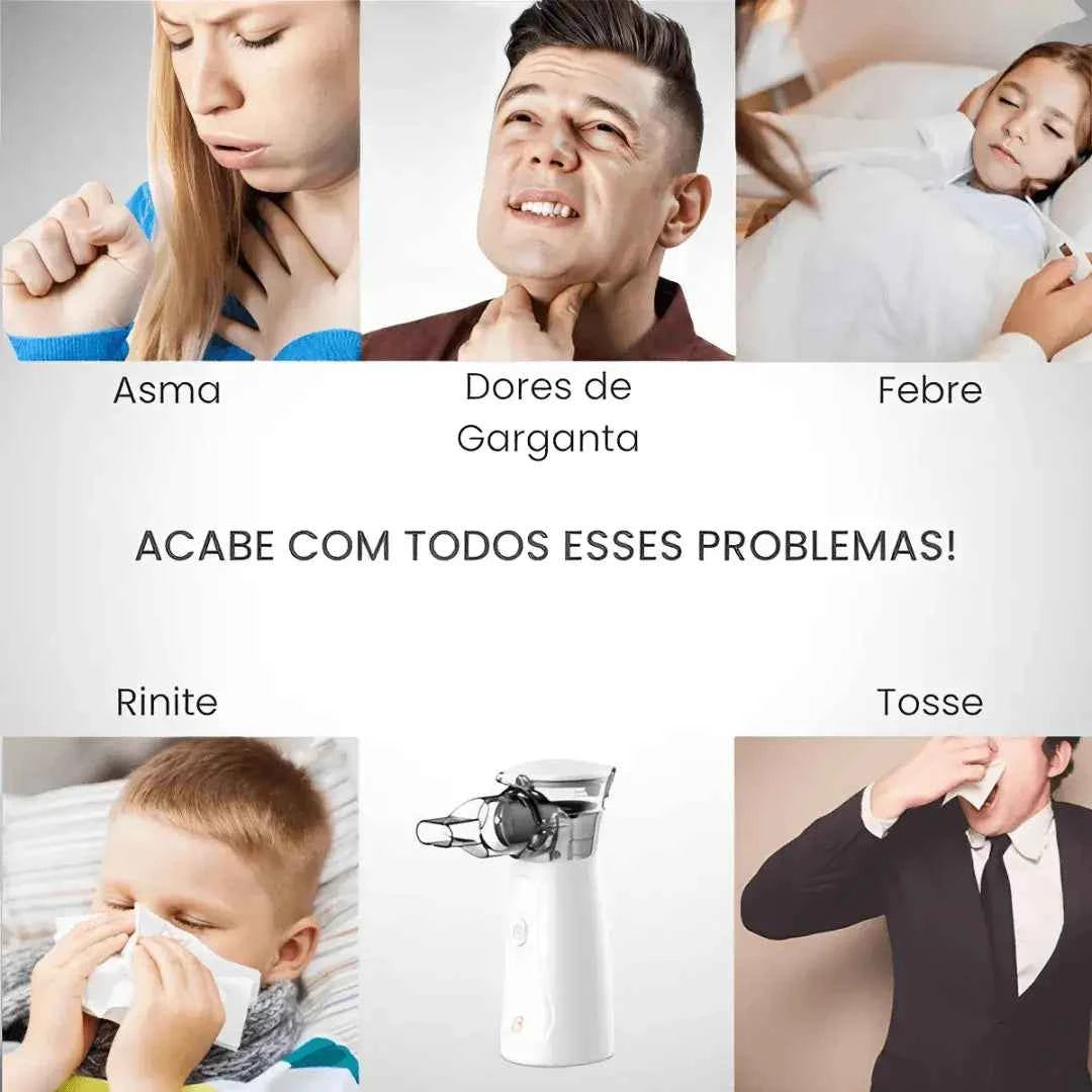Inalador Portátil Nebulizador Ultra Silencioso