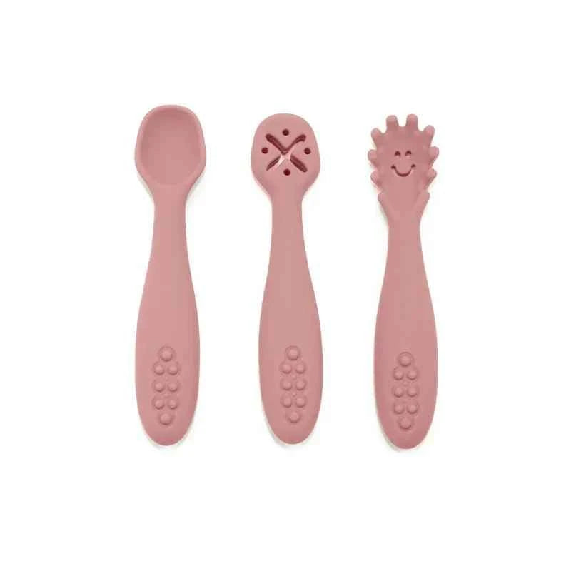 Kit 3 Colheres de Silicone Infantil | Livre de BPA