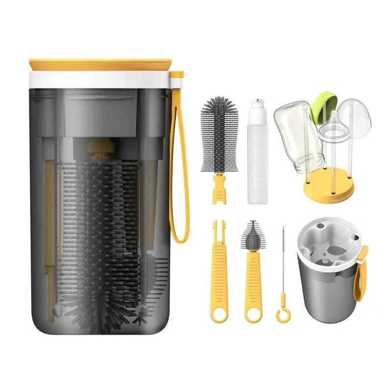 Kit Portátil de higienização para mamadeiras | 10 Peças