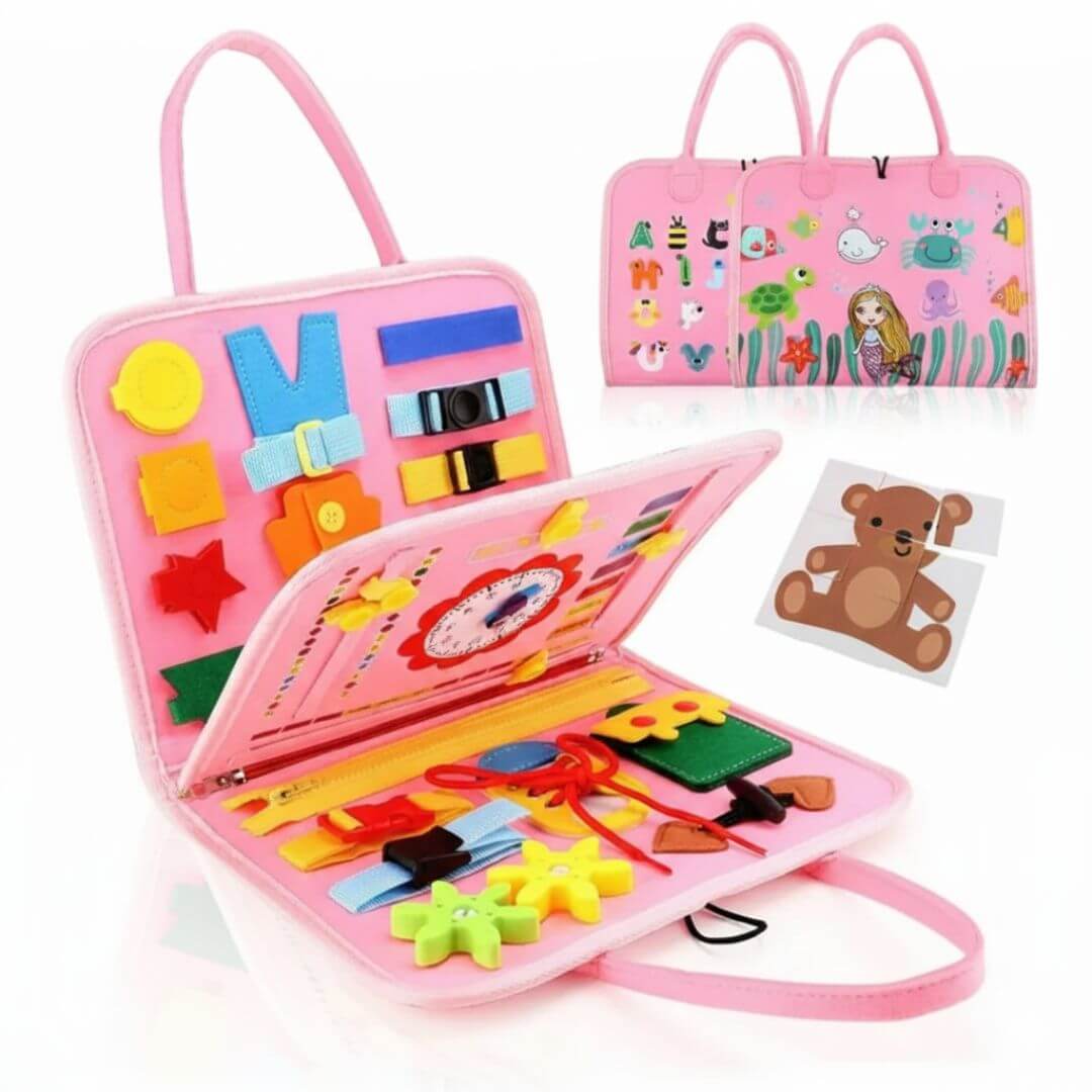 Maleta Montessori Educativa Infantil Rosa