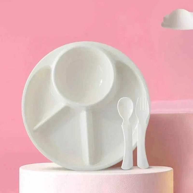 Pratinho Redondo Infantil BuumBaa – Alimentação Segura e Divertida