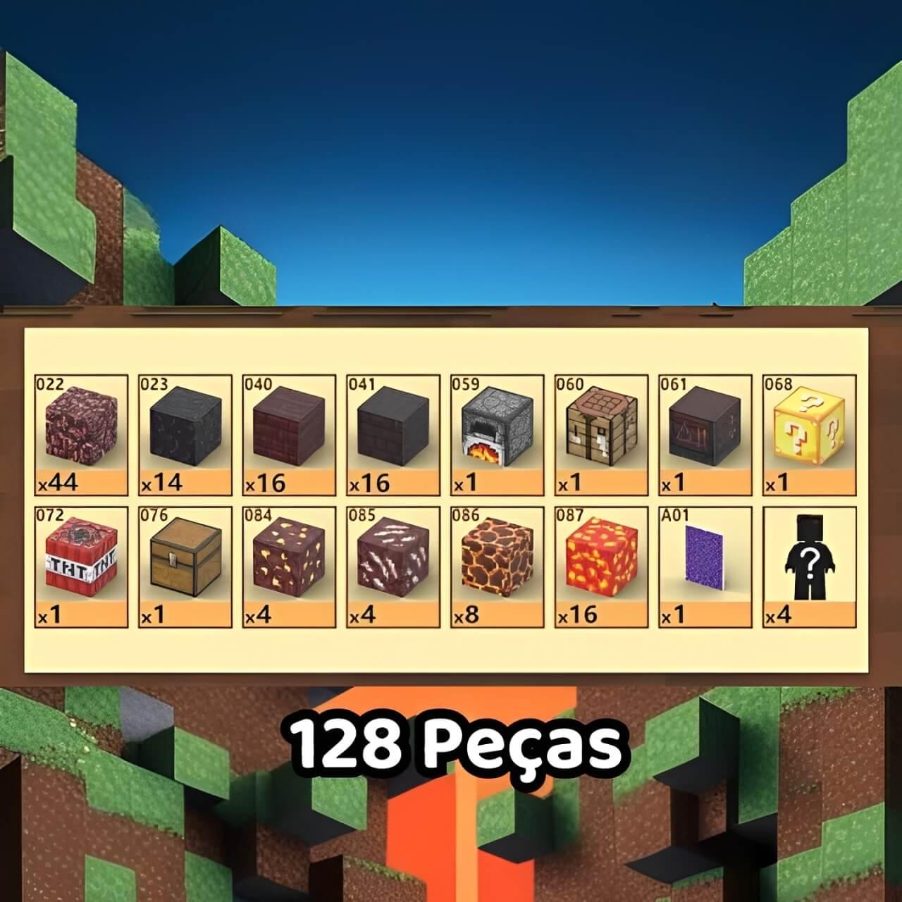 Blocos Magnéticos Minecraft - Portal do Fim - Buumbaa
