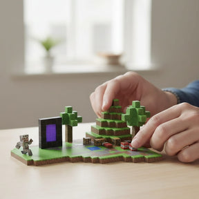 Blocos Magneticos Minecraft - Base da Floresta Buumbaa