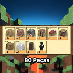 Peças dos Blocos Magneticos Minecraft - Casa Moderna