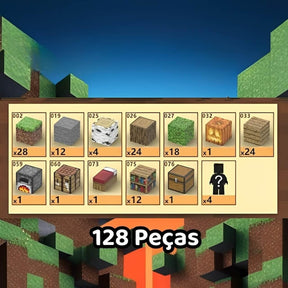 Peças do Blocos Magneticos Minecraft - Casa na Árvore