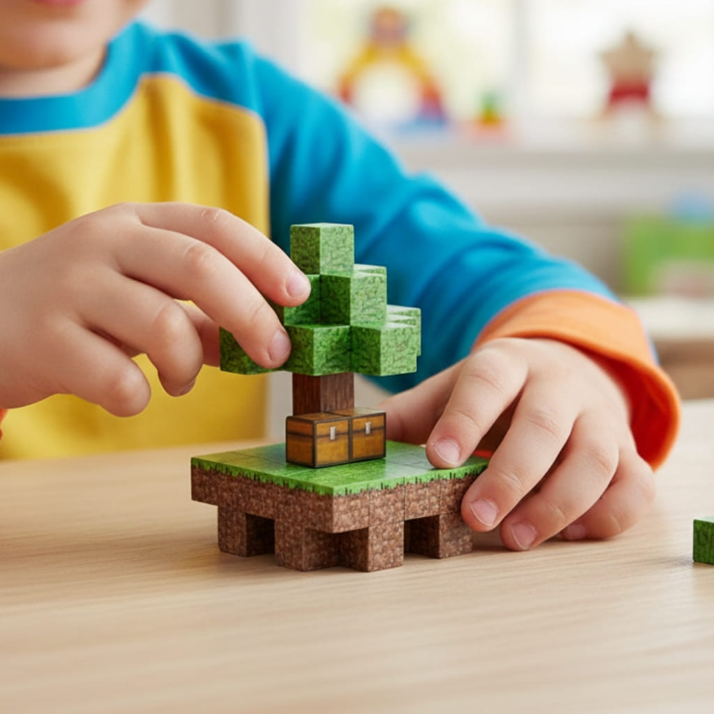 Blocos Magnéticos Minecraft - Ilha da Árvore Buumbaa