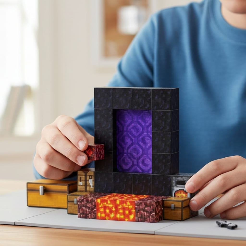 Blocos Magneticos Minecraft - Portal do Nether Buumbaa