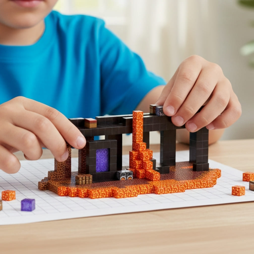 Blocos Magnéticos Minecraft - Refúgio Lava BuumBaa