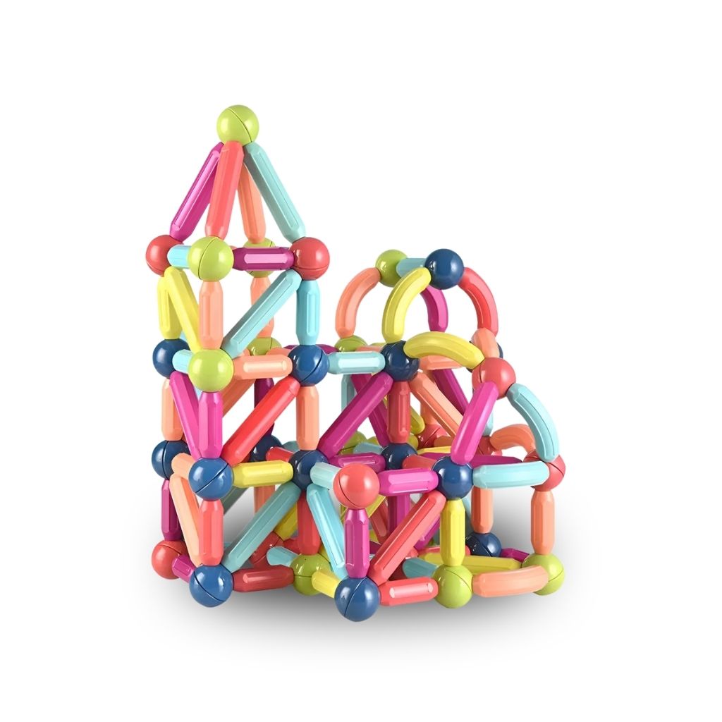 Blocos de Montar Magnéticos Montessori - BuumBaa