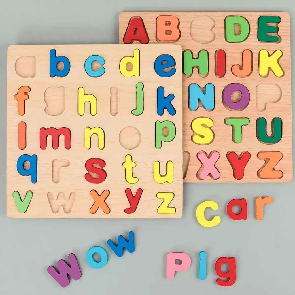 Brinquedo Montessori - Tabuleiro Cognitivo Alfabeto