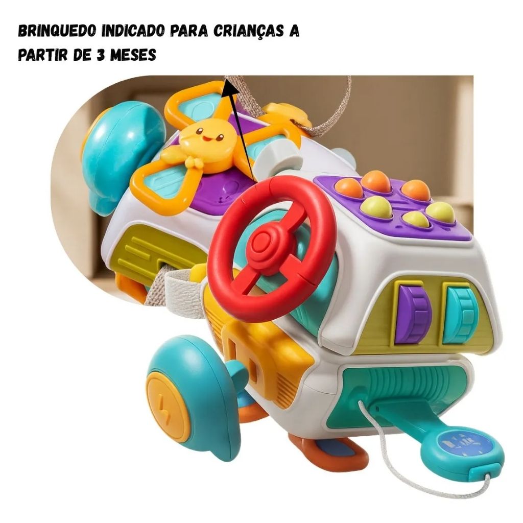 Brinquedo Montessori Cubo Sensorial