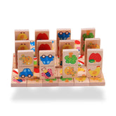 Brinquedo Montessori Dominó Desenhos Infantil