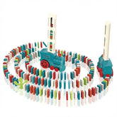 Brinquedo Montessori Trem Dominó de Empilhamento