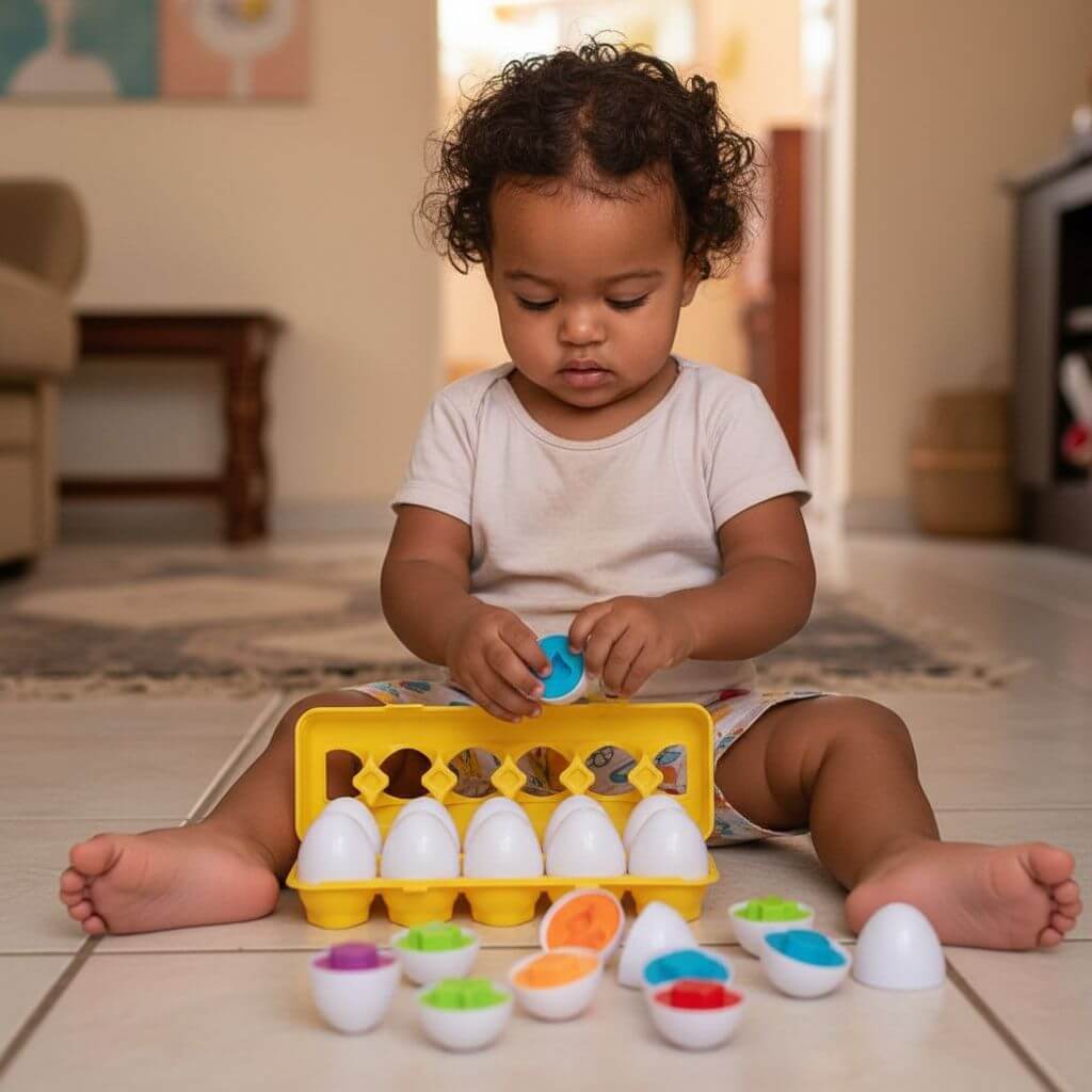 Brinquedo Educativo Ovos Encaixar 
