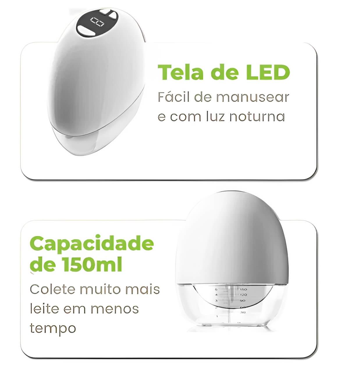 Bomba Elétrica de Tirar Leite Vestível - BuumBaa