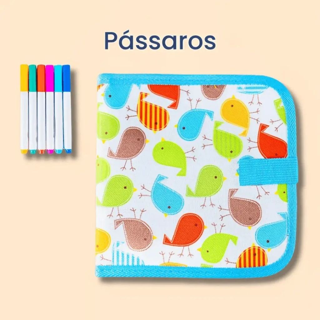 Caderno Mágico Infantil Pássaros