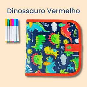 Caderno Mágico Infantil - Dinossauro Vermelho
