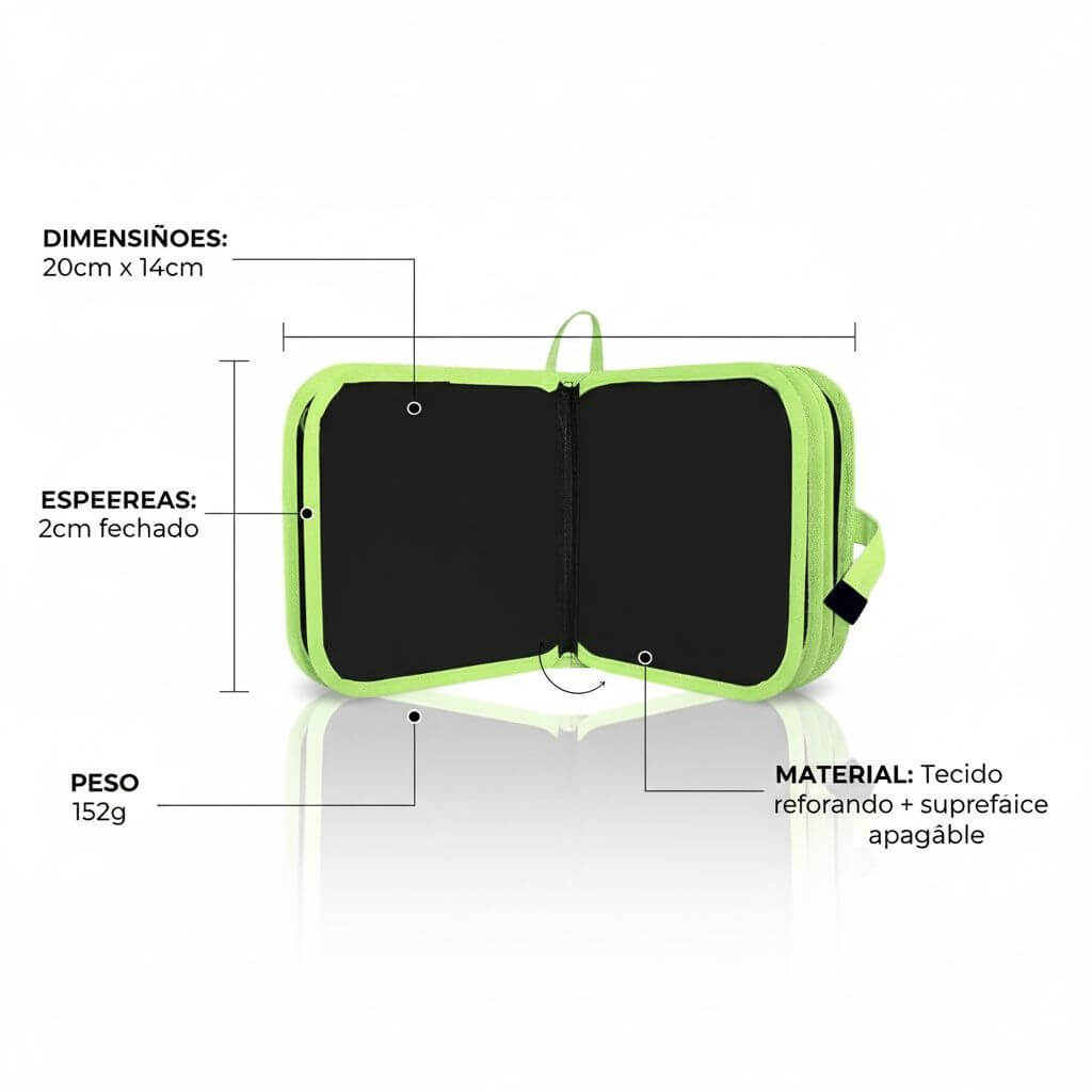 Caderno reutilizável Infantil 