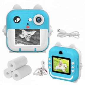 Câmera Infantil que Imprime Azul