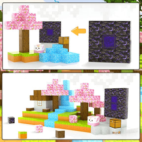 Blocos Magnéticos Minecraft Cerejeira Especial BuumBaa®
