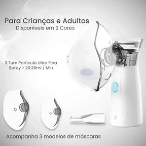 Inalador Portátil Nebulizador Ultra Silencioso