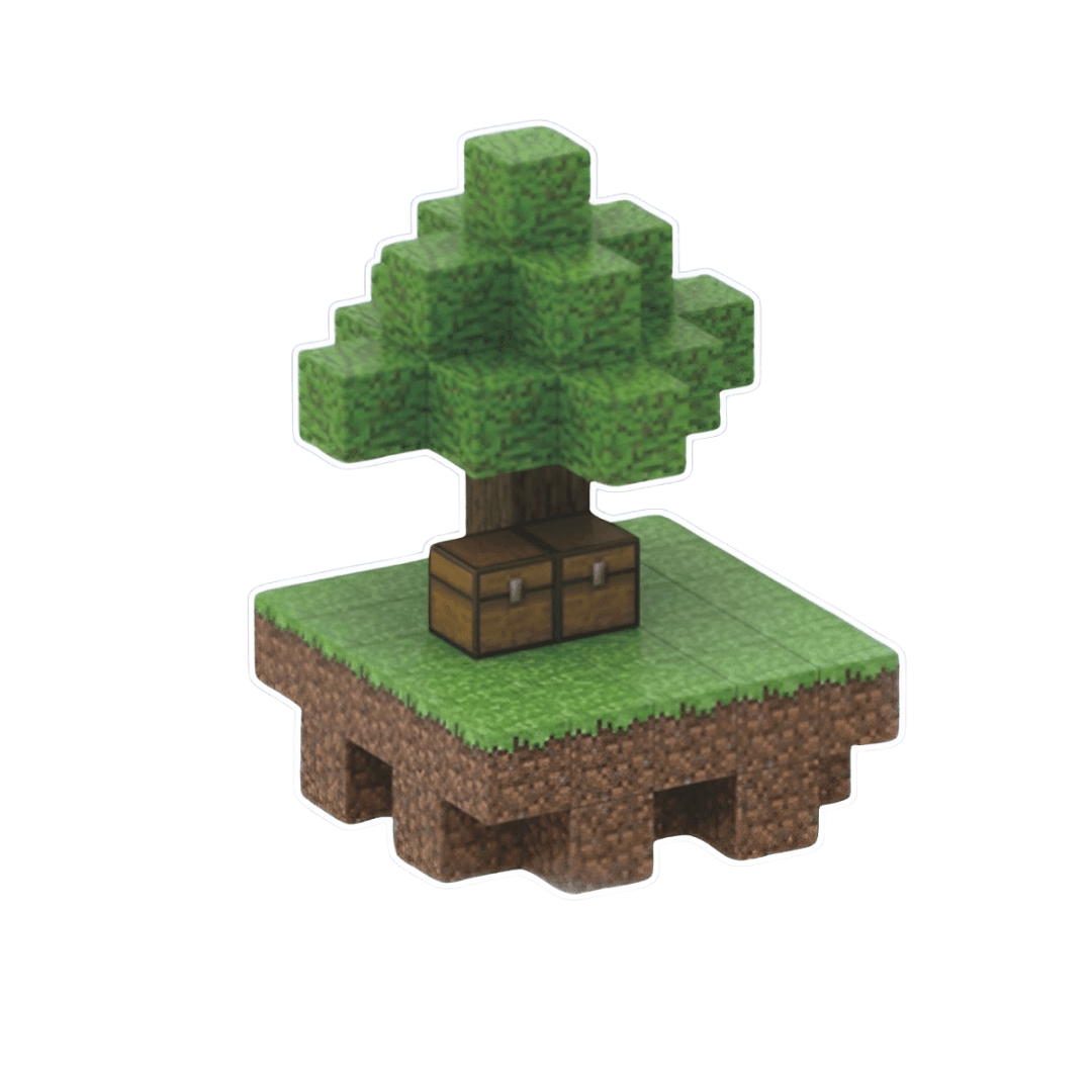 Blocos Magnéticos Minecraft - Ilha da Árvore