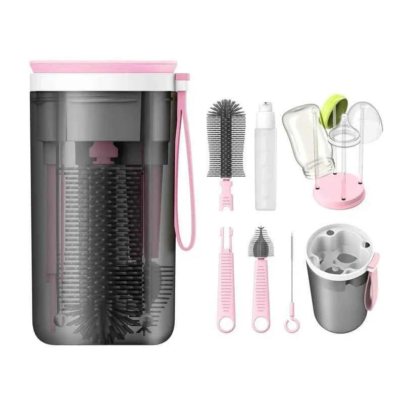 Kit Portátil de higienização para mamadeiras  | 10 Peças