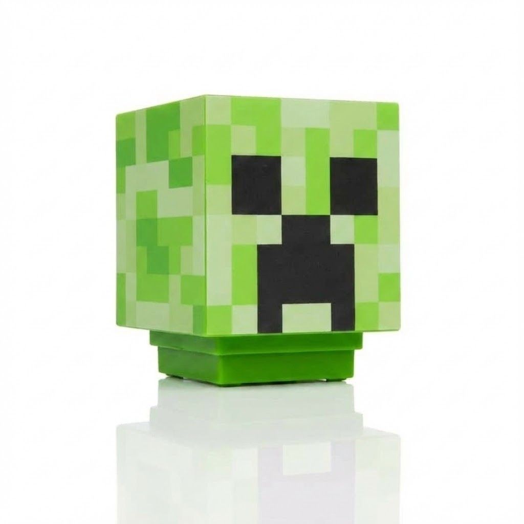 Luminaria Minecraft Máscara de Creeper - BuumBaa