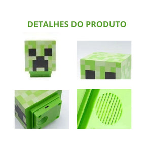 Luminaria Infantil Minecraft Máscara - BuumBaa