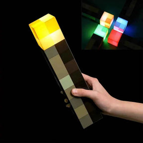 Luminaria Infantil Minecraft Tocha - BuumBaa