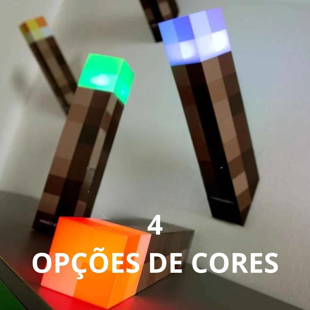 Luminaria Infantil Minecraft