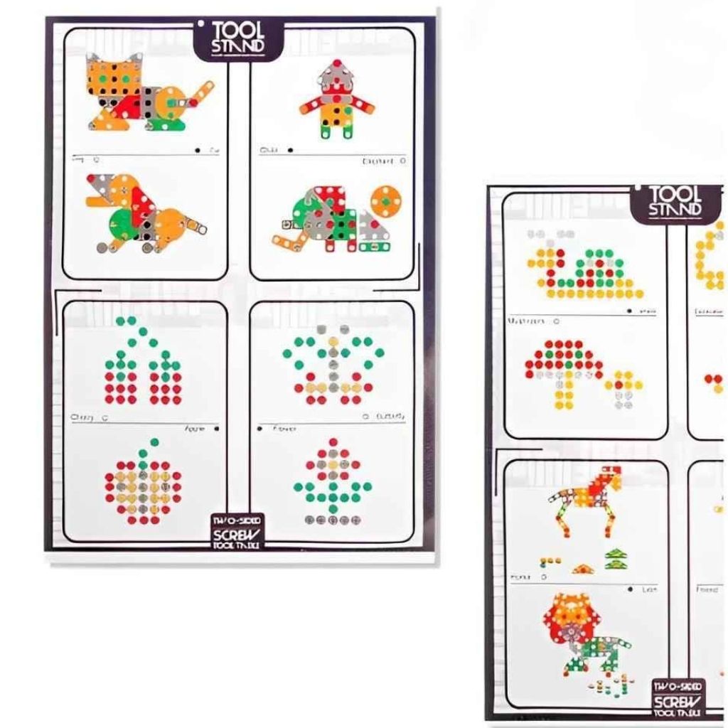 Tabela de Montagem Para Maleta de Ferramentas Infantil Montessori