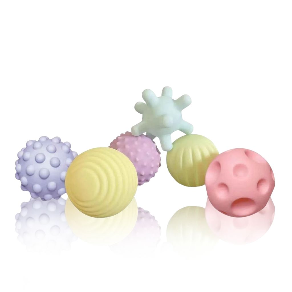 Mordedor Infantil de Silicone Para Bebê - Bolas Sensoriais