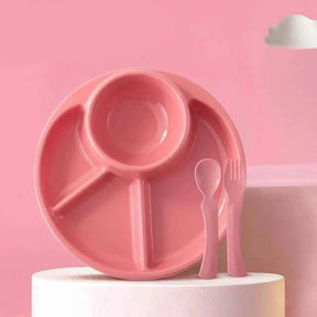 Pratinho Redondo Infantil BuumBaa – Alimentação Segura e Divertida