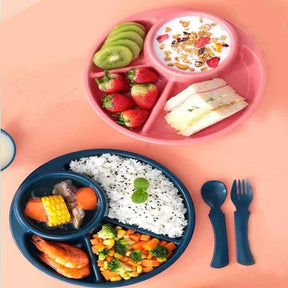 Pratinho Redondo Infantil BuumBaa – Alimentação Segura e Divertida