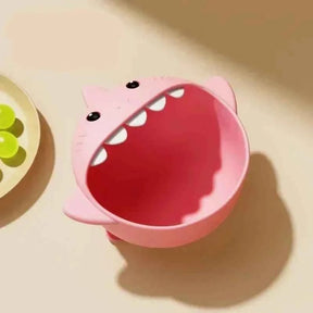 Prato Infantil Silicone Mini Tubarão