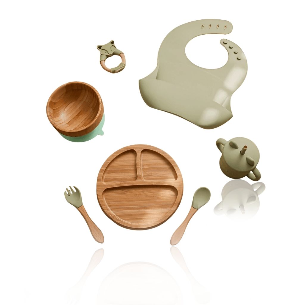 Prato Bambu Bebê Kit Completo - BuumBaa