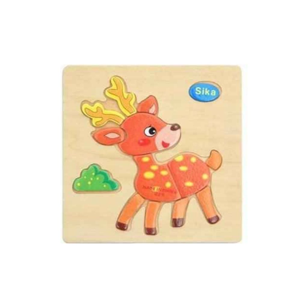 Quebra Cabeça 3D Madeira Alce