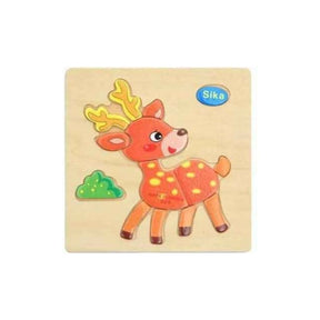 Quebra Cabeça 3D Madeira Alce