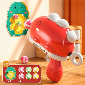 Tiro ao Alvo Brinquedo Dinossauro BuumBaa Vermelho
