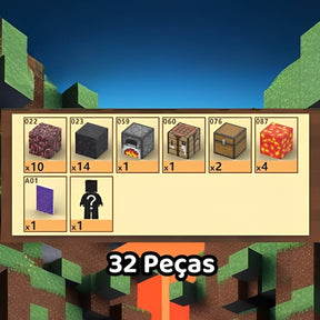 Blocos Magneticos Minecraft - Portal do Nether - Buumbaa
