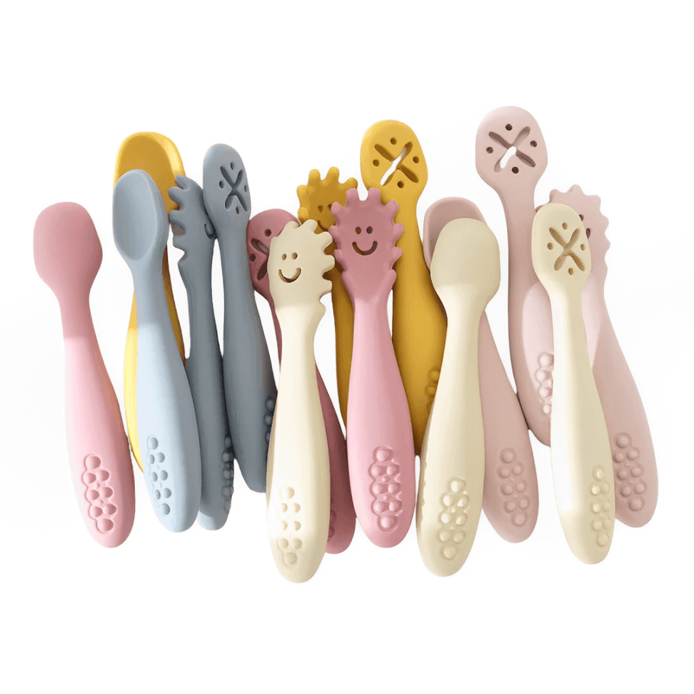 Kit 3 Colheres de Silicone Infantil | Livre de BPA